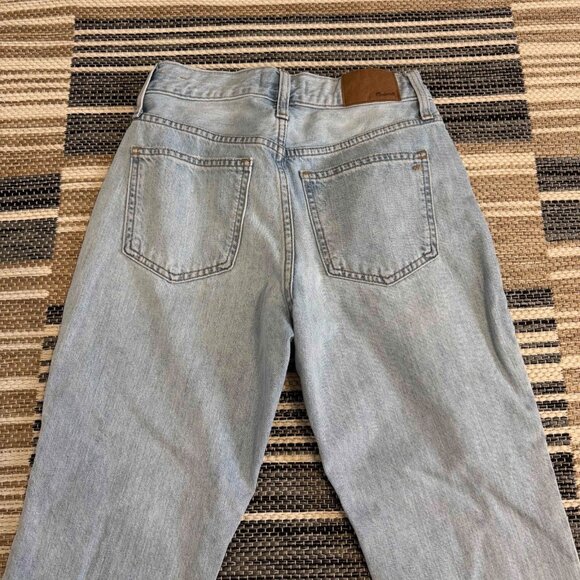 Madewell Women's The Perfect Vintage Jean Cotton Zip Fly Light Wash Size 25P - Picture 8 of 15